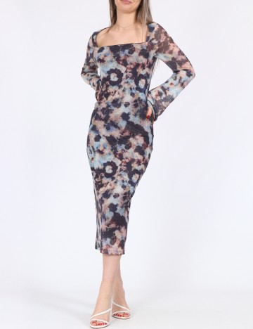 Rochie lunga Noisy May, mix culori