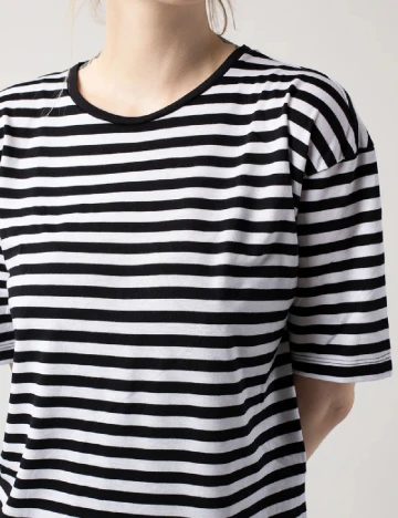 Rochie lunga Noisy May, alb/negru