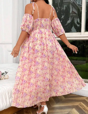 Rochie lunga SHEIN CURVE, roz