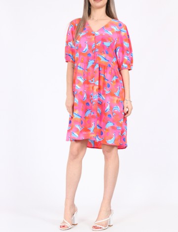 Rochie scurta Noisy May, roz