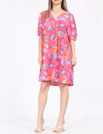 Rochie scurta Noisy May, roz