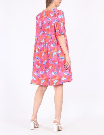 Rochie scurta Noisy May, roz