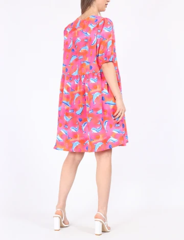 Rochie scurta Noisy May, roz