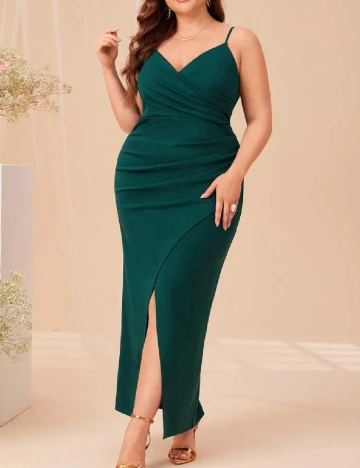 Rochie lunga SHEIN CURVE, verde