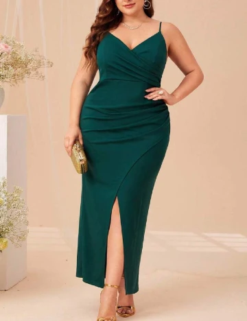 Rochie lunga SHEIN CURVE, verde