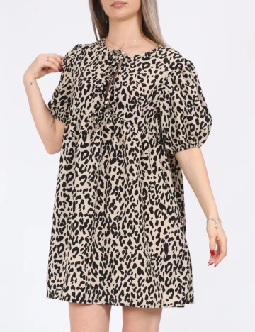 Rochie scurta SHEIN, animal print