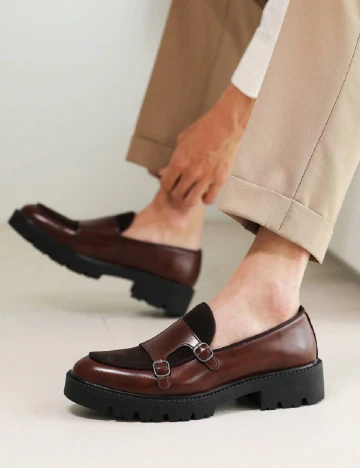 Pantofi SHEIN, maro Maro