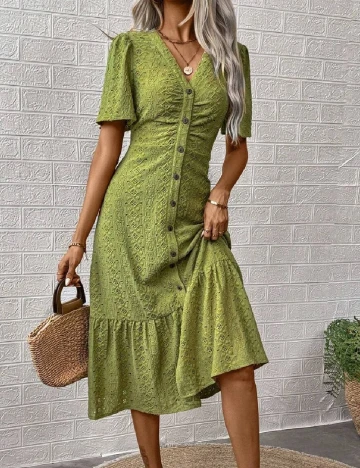Rochie medie SHEIN, verde