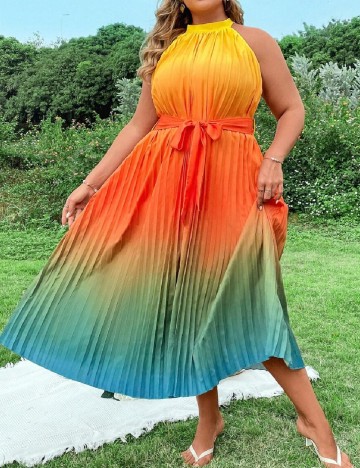 Rochie lunga SHEIN CURVE, mix culori