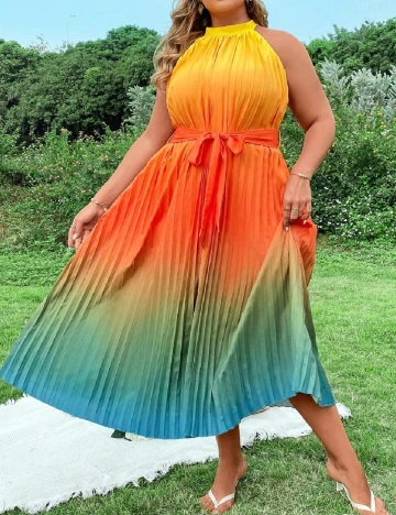 Rochie lunga SHEIN CURVE, mix culori