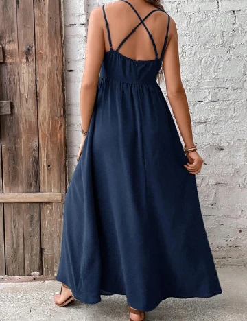 Rochie lunga SHEIN Maternity, albastru