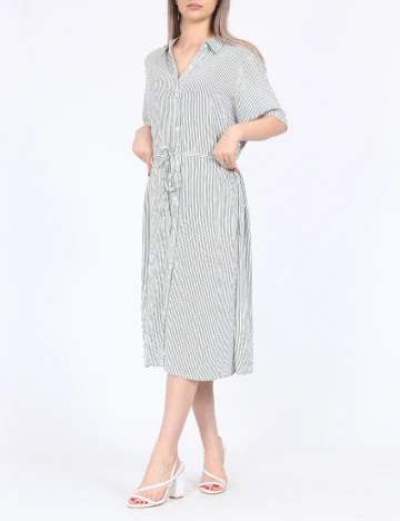 Rochie medie Vila, alb