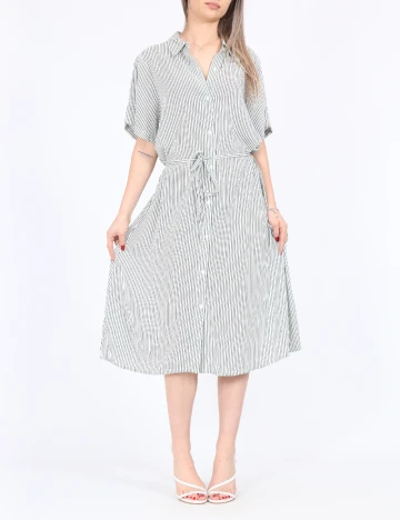 Rochie medie Vila, alb
