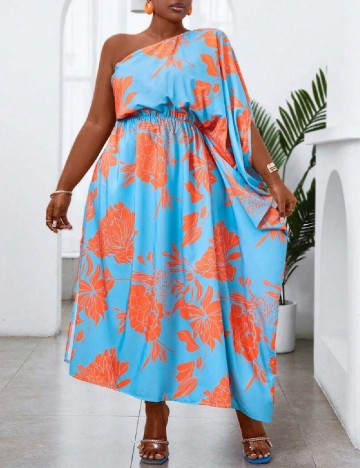 Rochie lunga SHEIN CURVE, albastru