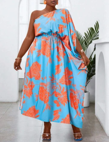 Rochie lunga SHEIN CURVE, albastru