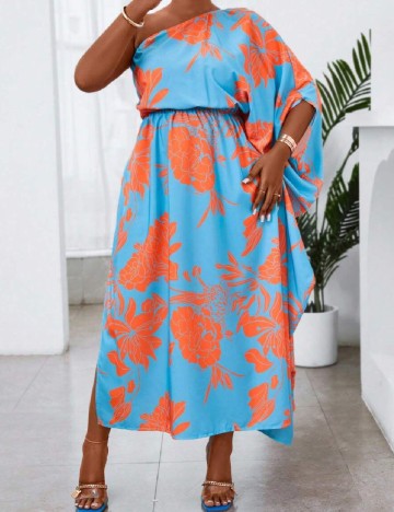 Rochie lunga SHEIN CURVE, albastru