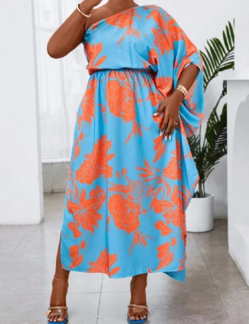 Rochie lunga SHEIN CURVE, albastru