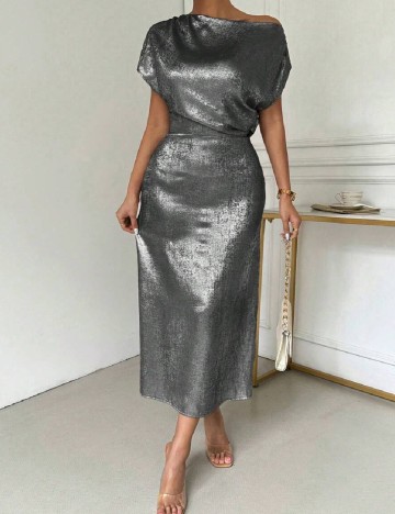 Rochie medie SHEIN, gri