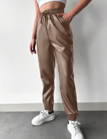 Pantaloni SHEIN, maro