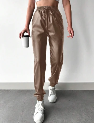Pantaloni SHEIN, maro