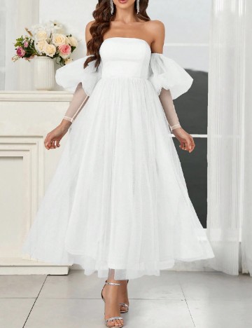 
						Rochie lunga SHEIN, alb