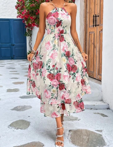 Rochie lunga SHEIN, floral print