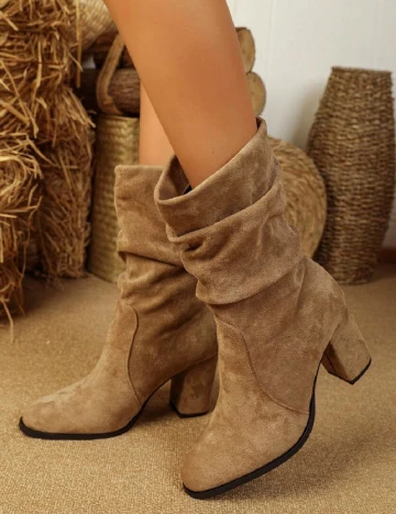 Botine SHEIN, maro
