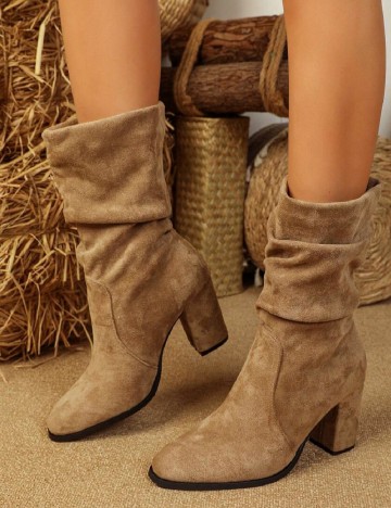 Botine SHEIN, maro