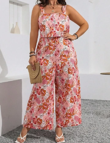 Salopeta SHEIN CURVE, floral print