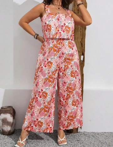 Salopeta SHEIN CURVE, floral print