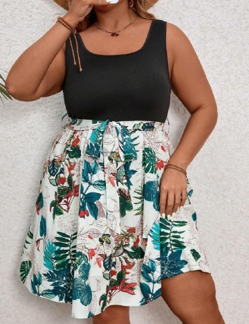 Rochie scurta SHEIN CURVE, mix culori