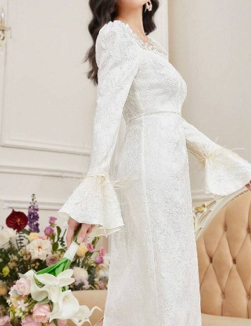 Rochie lunga SHEIN, ecru