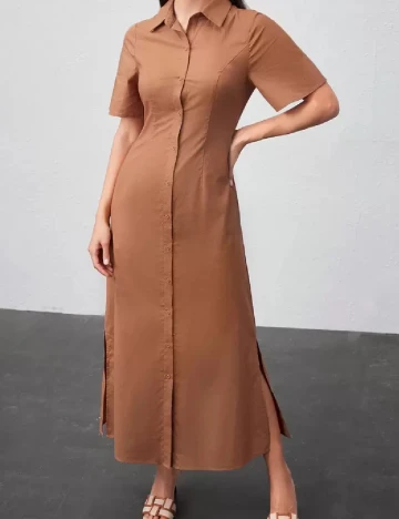Rochie lunga SHEIN, maro
