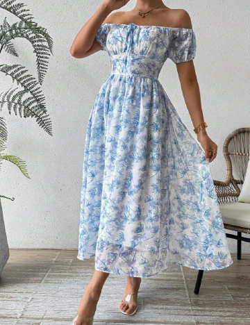 Rochie medie SHEIN, albastru Albastru