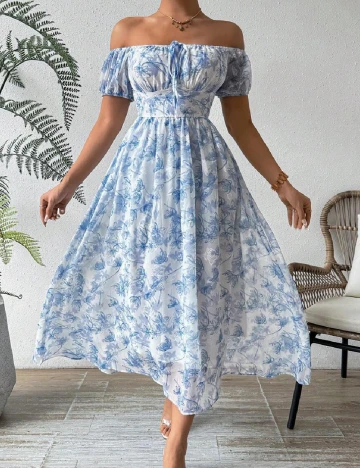 Rochie medie SHEIN, albastru Albastru
