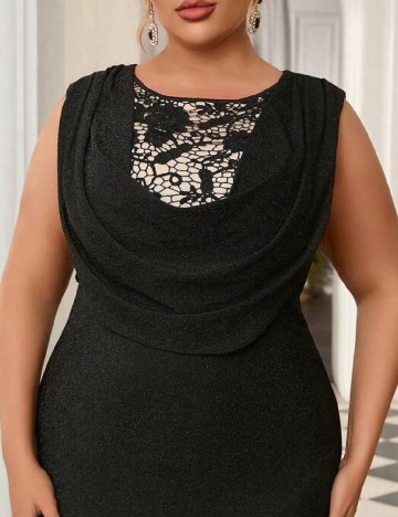 Rochie lunga SHEIN CURVE, negru