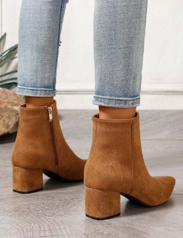 Botine SHEIN, maro