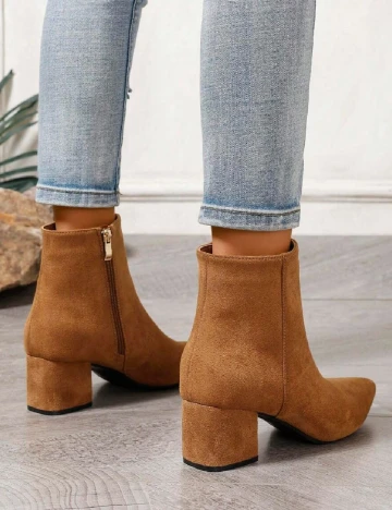 Botine SHEIN, maro