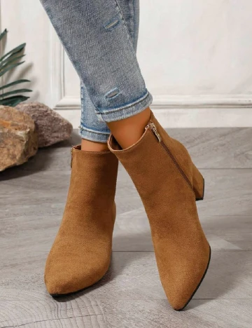 Botine SHEIN, maro