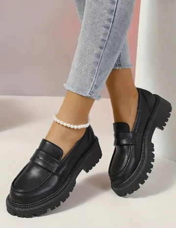 Mocasini SHEIN, negru Negru