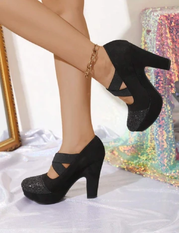 Pantofi SHEIN, negru Negru