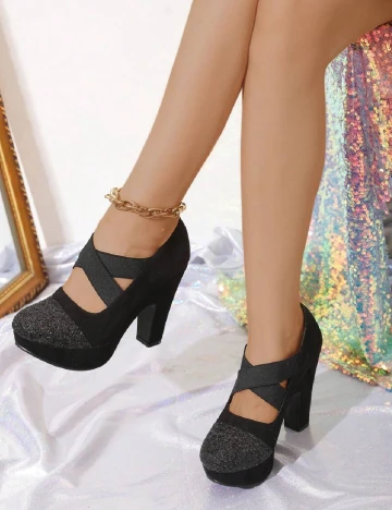 Pantofi SHEIN, negru Negru