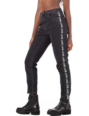 Blugi Only, black denim, 29/30 Negru