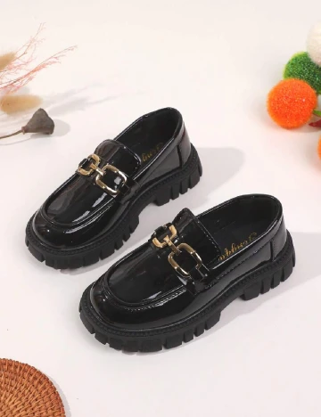 Mocasini Shein Kids, negru Negru