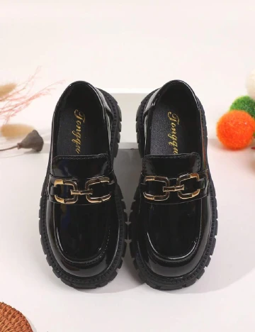Mocasini Shein Kids, negru Negru