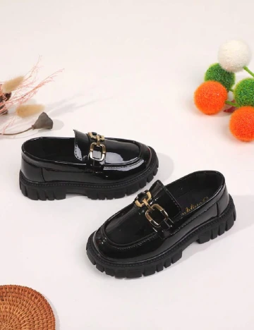 Mocasini Shein Kids, negru Negru