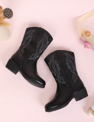 Cizme Shein Kids, negru