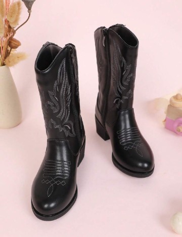 Cizme Shein Kids, negru