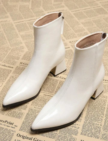 Botine SHEIN, alb