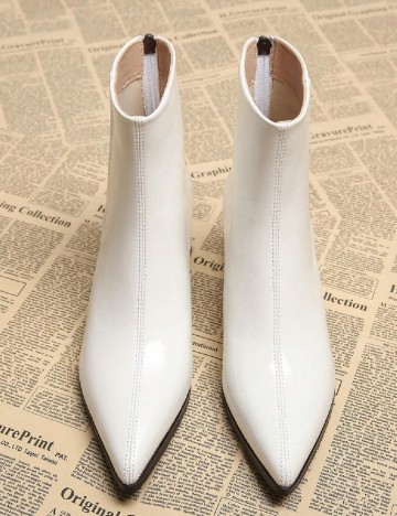 Botine SHEIN, alb